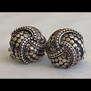John Hardy Sterling Silver Dot Twist Earrings